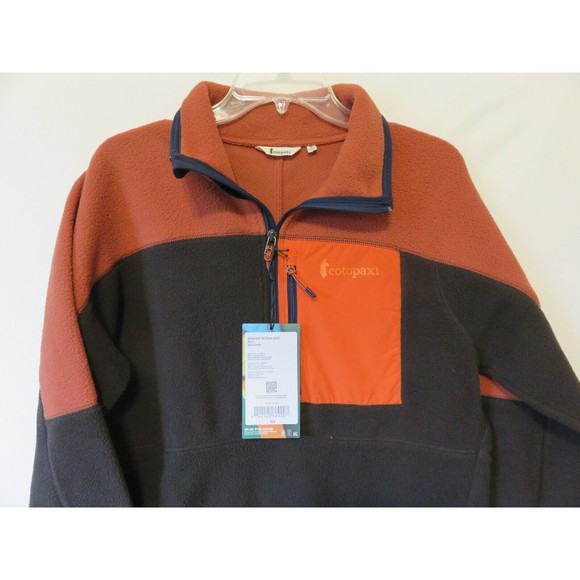 Cotopaxi Abrazo Mens Half-Zip Fleece Jacket Sz Small Brown Spice & Caven NWT 110 - Picture 2 of 6
